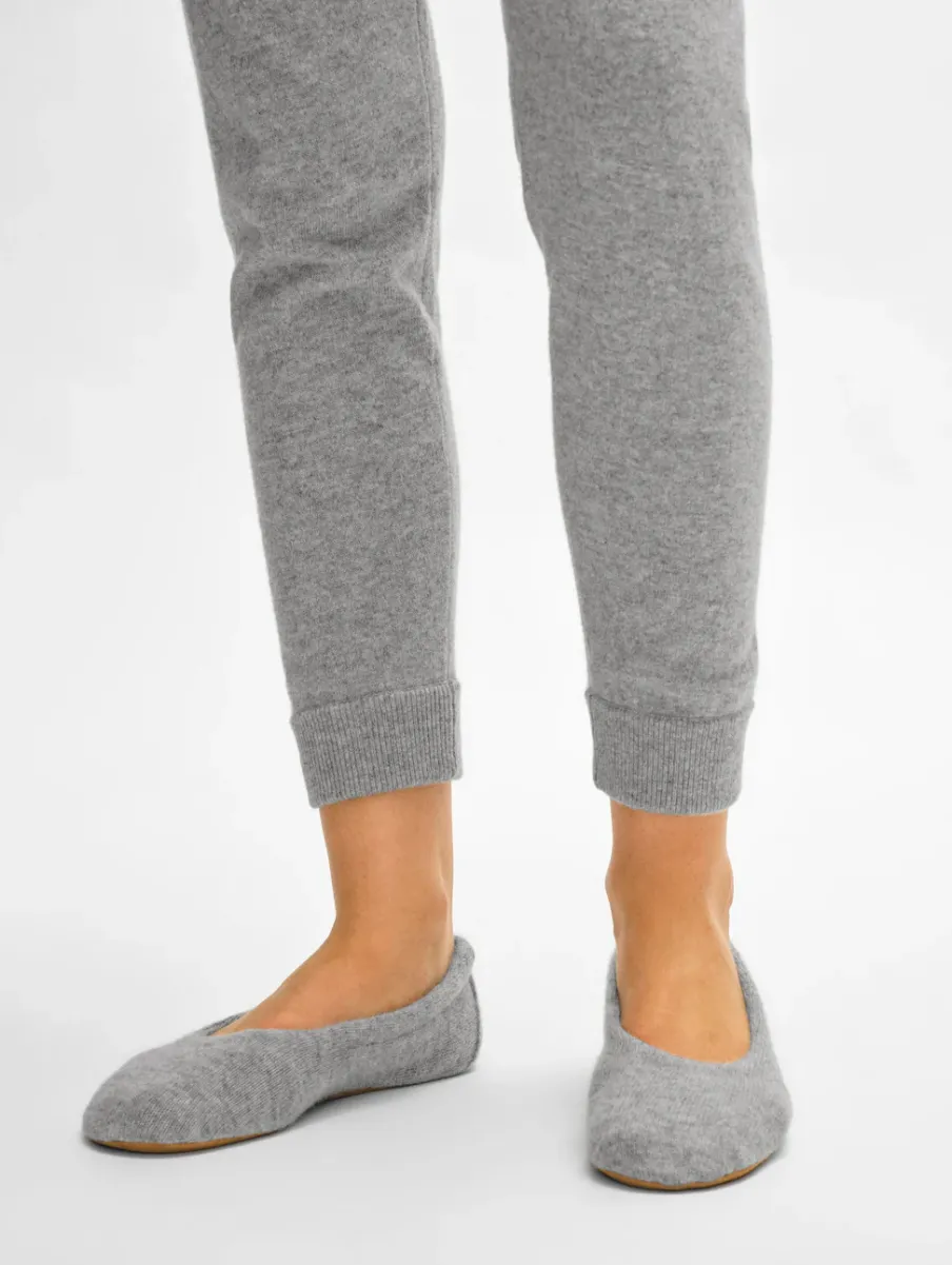 Online White + Warren cashmere ballet slipper GreyHeather