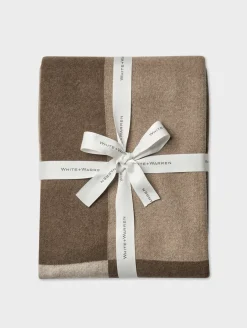Outlet White + Warren cashmere blanket WarmNeutralCombo