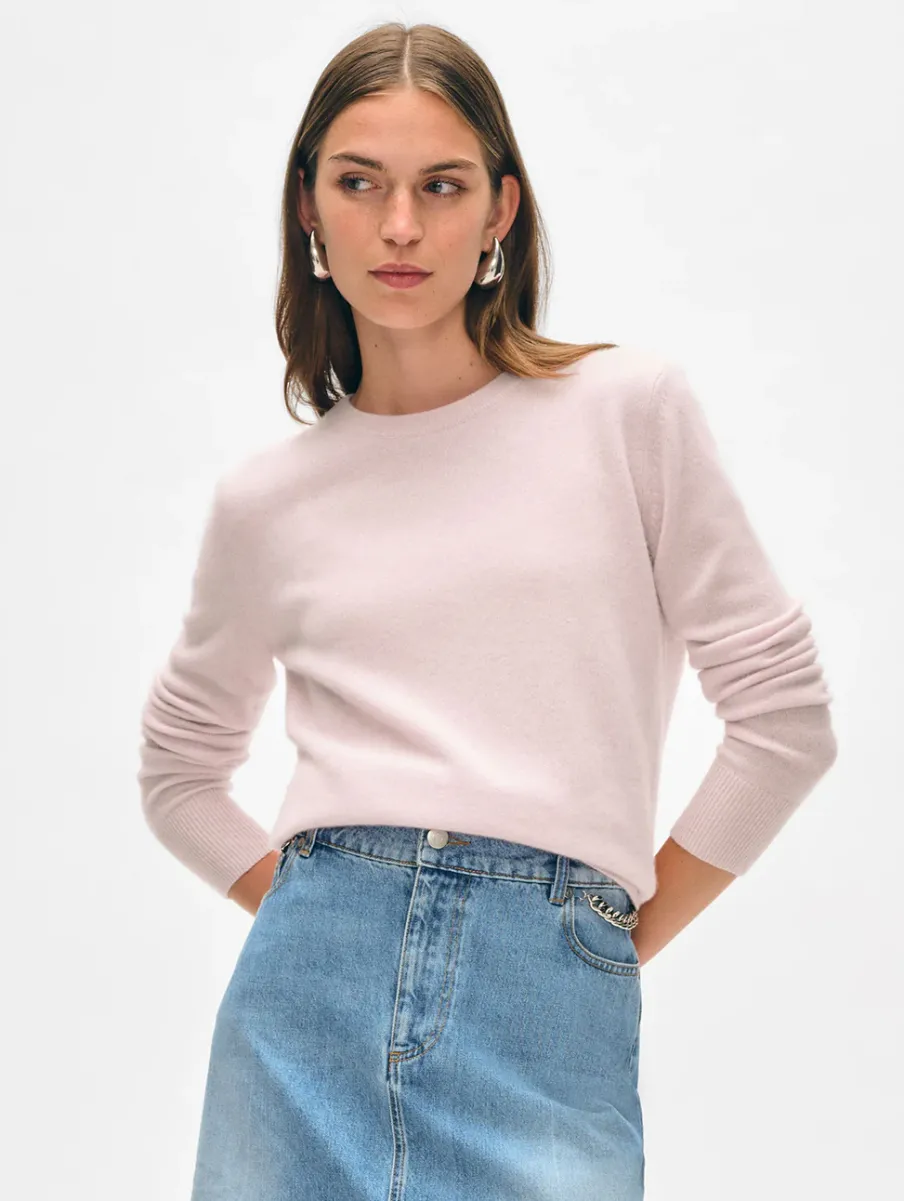 Sale White + Warren cashmere crewneck PinkSand