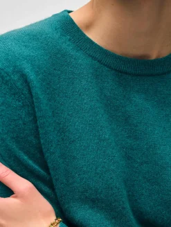 Clearance White + Warren cashmere crewneck JadeHeather