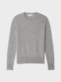 Best White + Warren cashmere crewneck GreyHeather