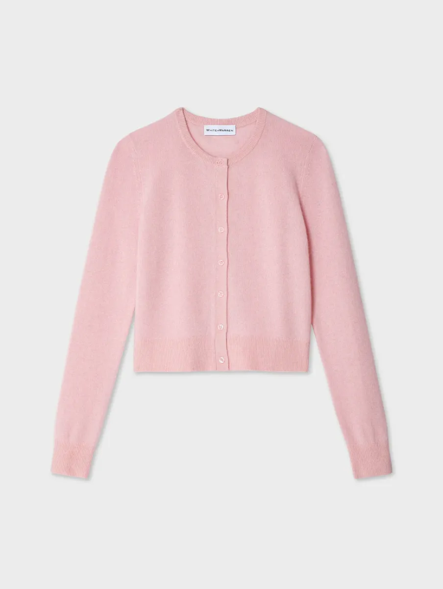 Sale White + Warren cashmere crewneck cardigan Primrose