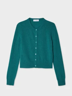 Best White + Warren cashmere crewneck cardigan JadeHeather
