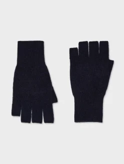 Sale White + Warren cashmere fingerless glove DeepNavy