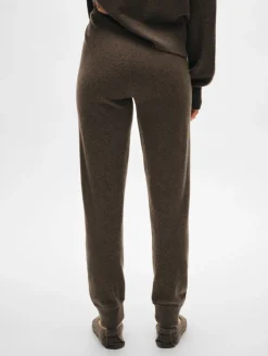 New White + Warren cashmere jogger RussetBrown