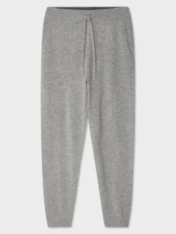 Hot White + Warren cashmere jogger GreyHeather