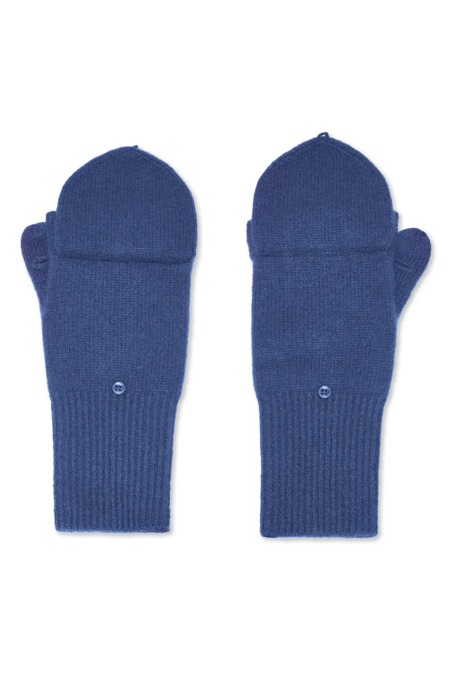 Outlet White + Warren cashmere pop top glove BlueDusk