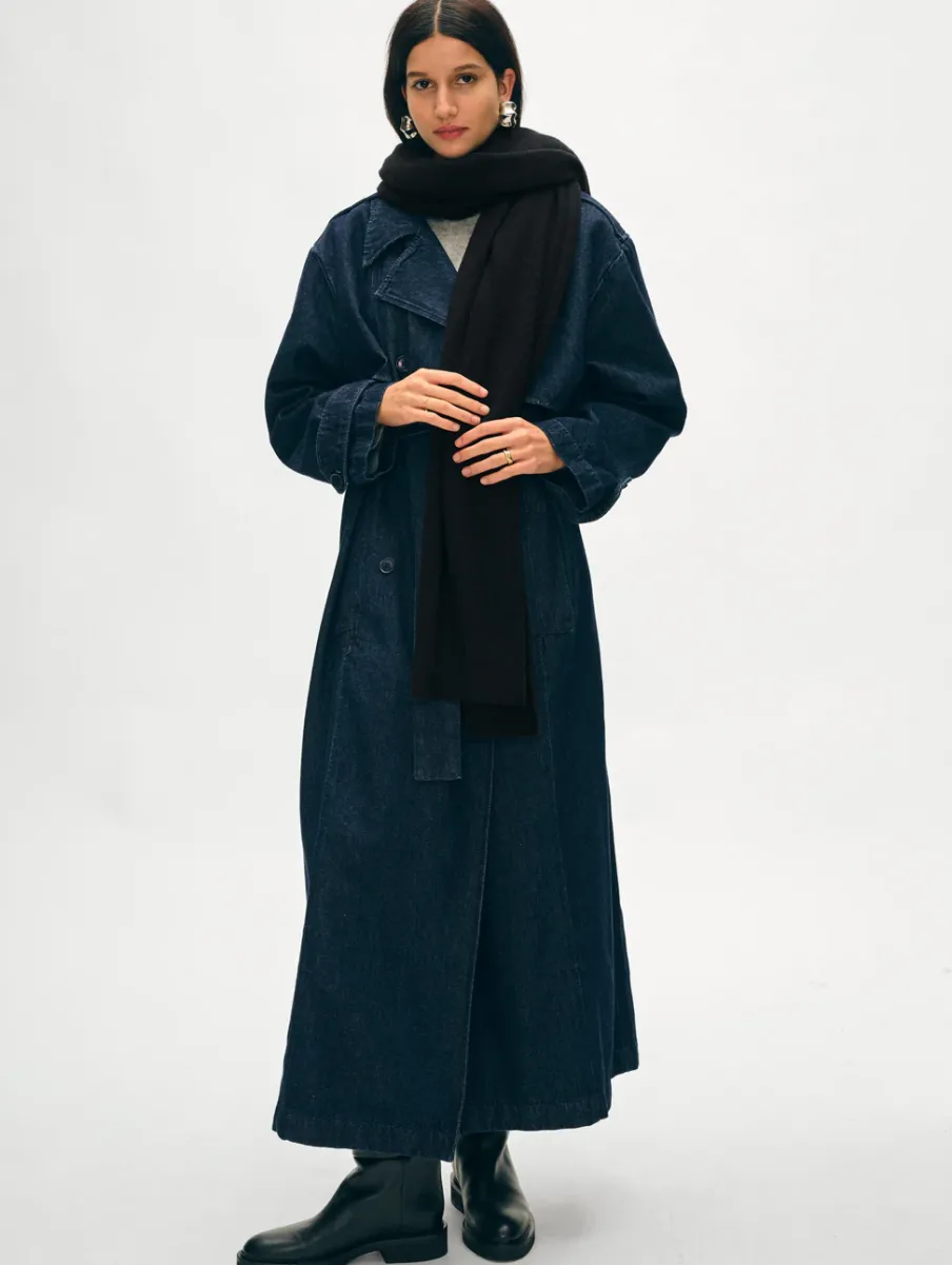 Sale White + Warren cashmere scarf Black