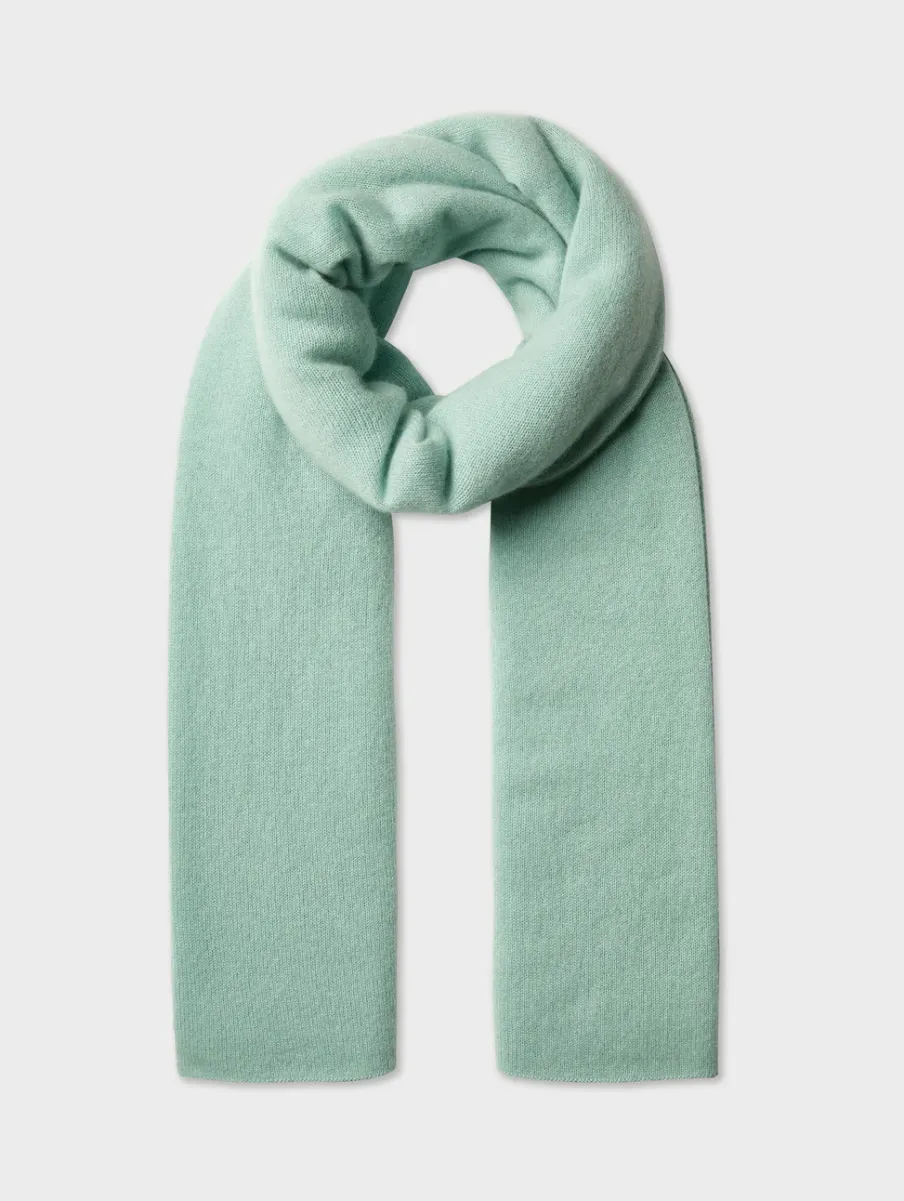 Hot White + Warren cashmere travel wrap Spearmint