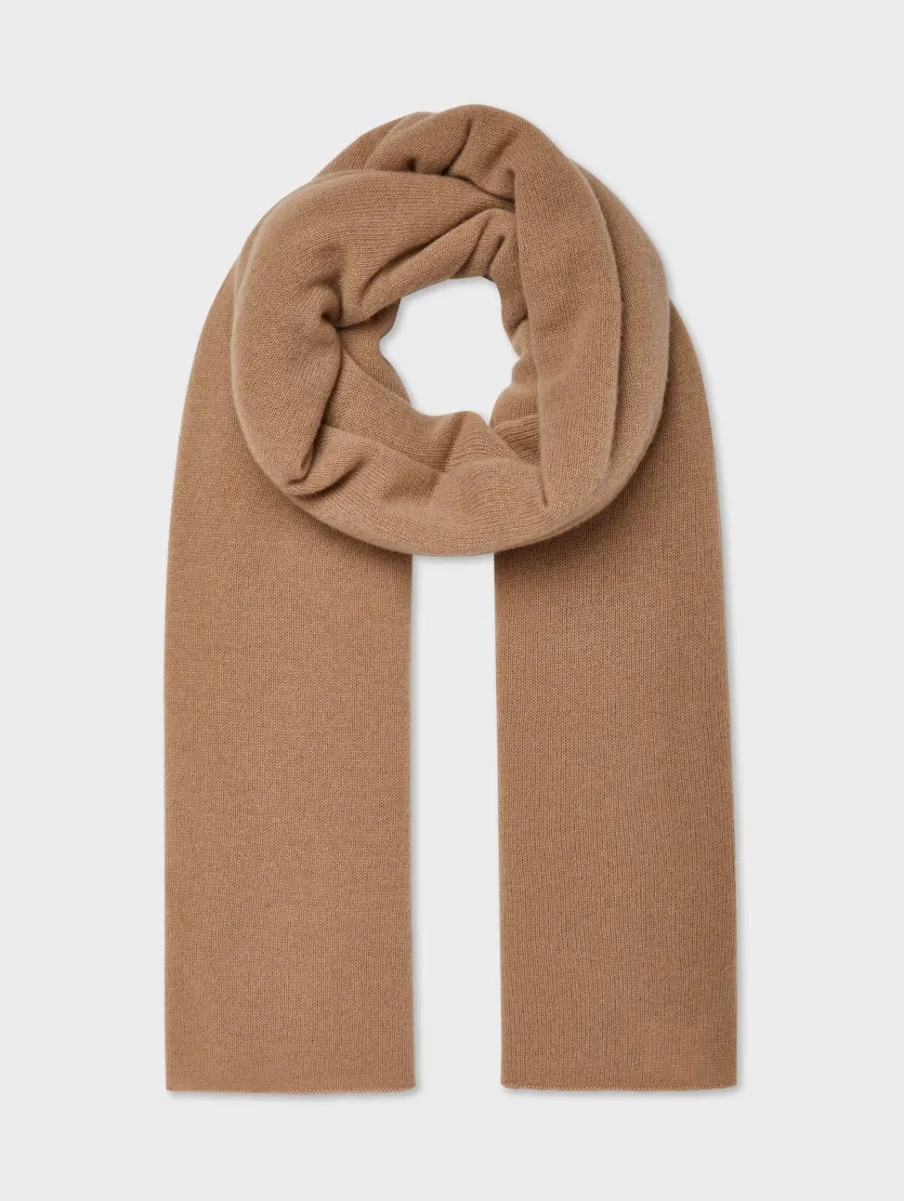 New White + Warren cashmere travel wrap TrueCamel