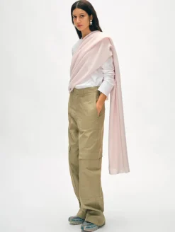Hot White + Warren cashmere travel wrap PinkSand