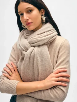 Hot White + Warren cashmere travel wrap SandWispHeather
