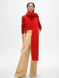 Sale White + Warren cashmere travel wrap CarmineRed