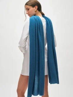 Outlet White + Warren cashmere travel wrap BlueJean