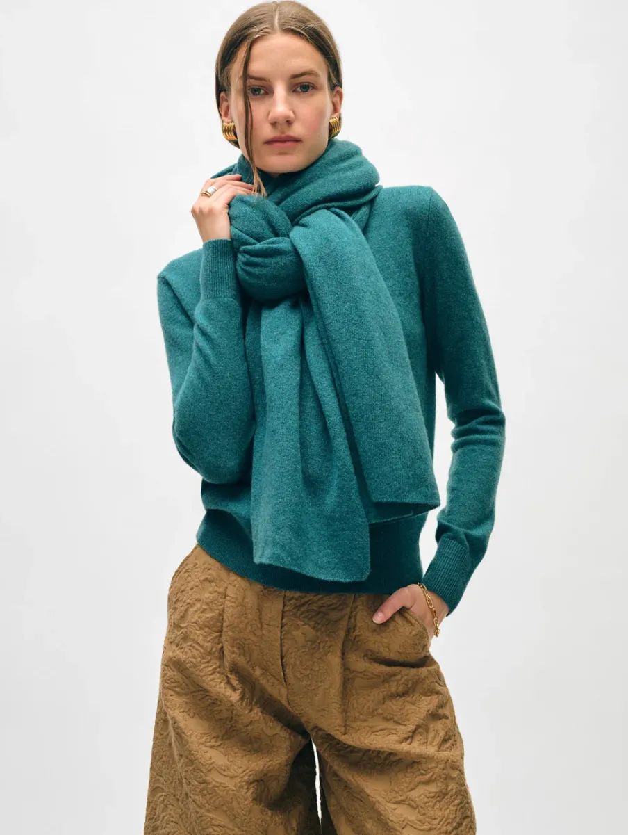 Online White + Warren cashmere travel wrap JadeHeather