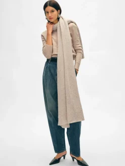 Outlet White + Warren cashmere travel wrap SandWispHeather