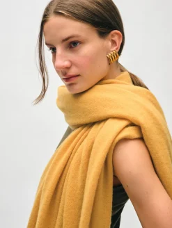 Best White + Warren cashmere travel wrap Goldenrod
