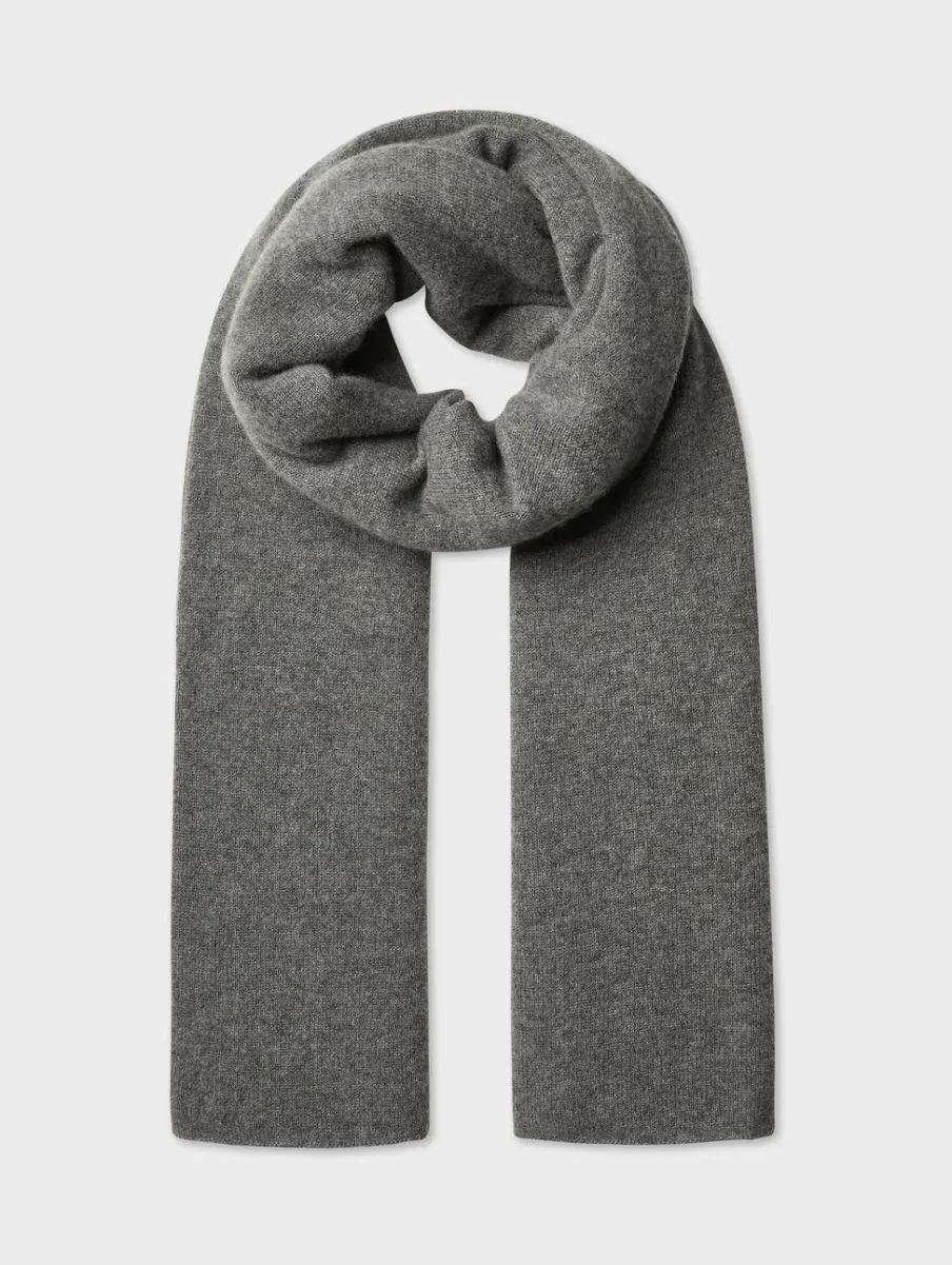 Fashion White + Warren cashmere travel wrap GraphiteHeather