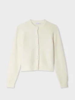 Discount White + Warren merino cashmere boucle jacket Ivory