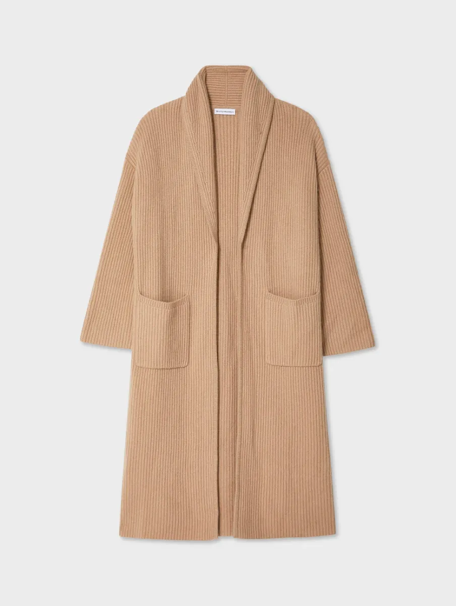 Discount White + Warren merino cashmere luxe coatigan SoftCamel