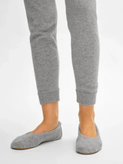 Best White + Warren cashmere ballet slipper GreyHeather